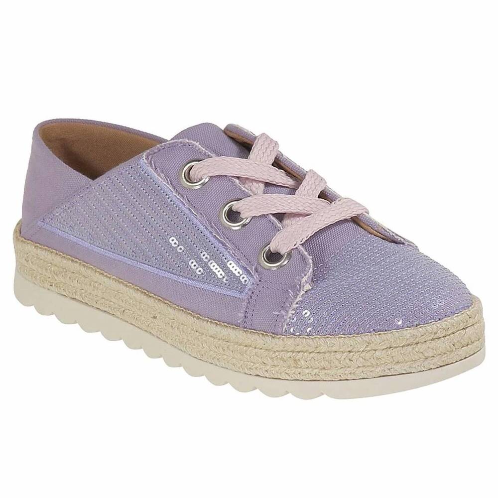 NEW LOVE RIO women's maisie sequins sneakers in lavender